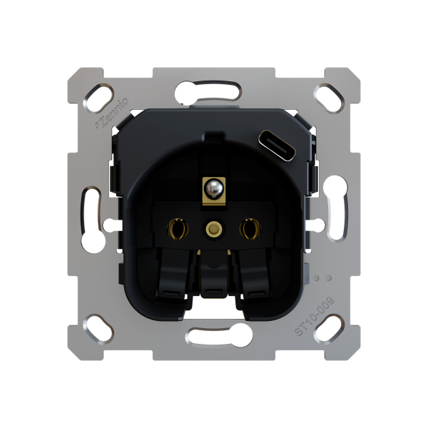 ZS55/ZS70. French socket insert 16 A / 250 V ~ with USB C - (without cover)
