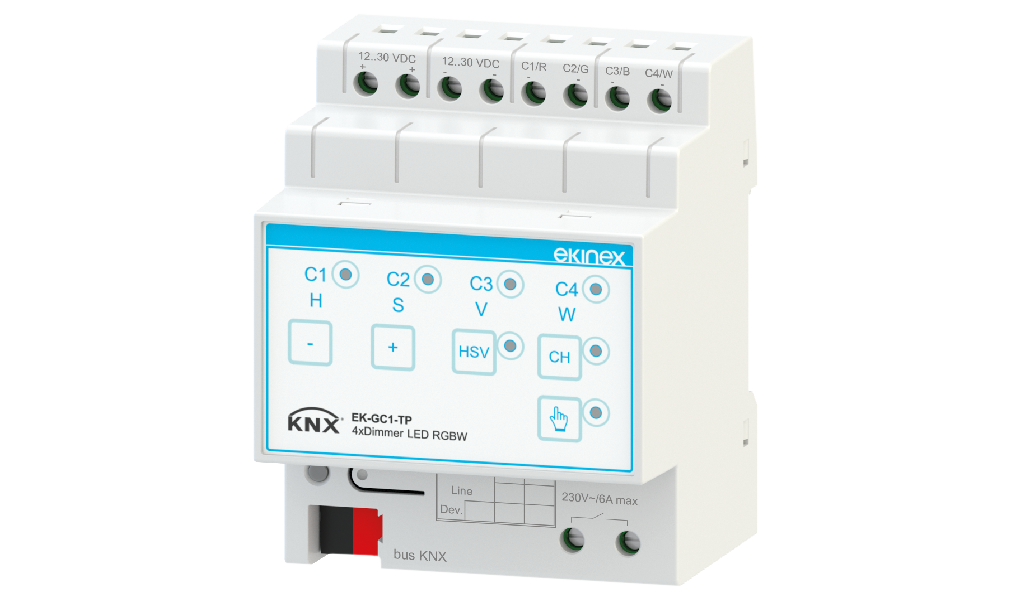 AKTOR ŚCIEMNIACZA LED RGBW GC1 KNX 4x