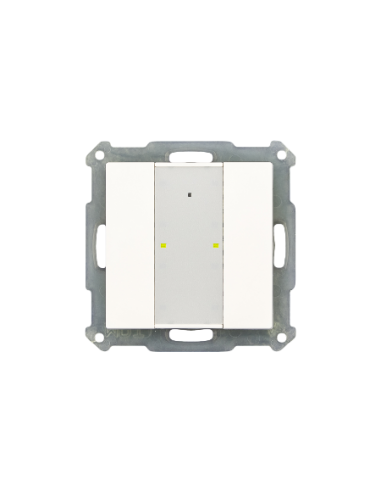 KNX RF+ PRZYCISK Z AKTOREM (2, 4, 6, 8-KROTNY) (BIAŁY POŁYSK/CZARNY MAT)