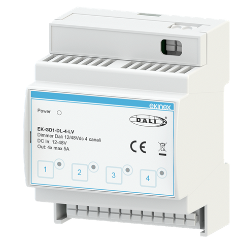 MODUŁ ŚCIEMNIACZA DALI 12/48 VDC 4 KANAŁY