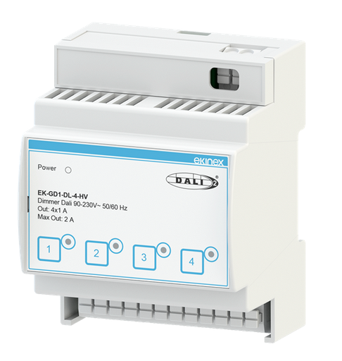 MODUŁ ŚCIEMNIACZA DALI 90-230V AC 4 KANAŁY