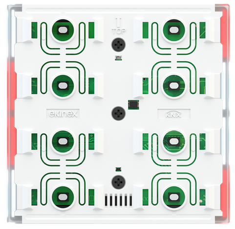 PRZYCISK x4/8 LED R/W SERIA FF NFW LEDY BIAŁO-CZERWONE, BIAŁY