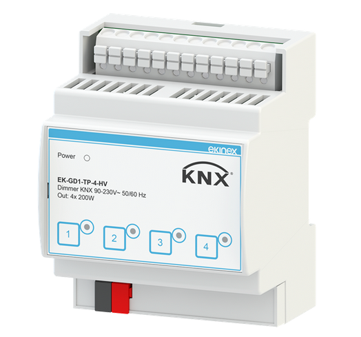 ŚCIEMNIACZ KNX 90-230V~50/60HZ 4-KANAŁOWY